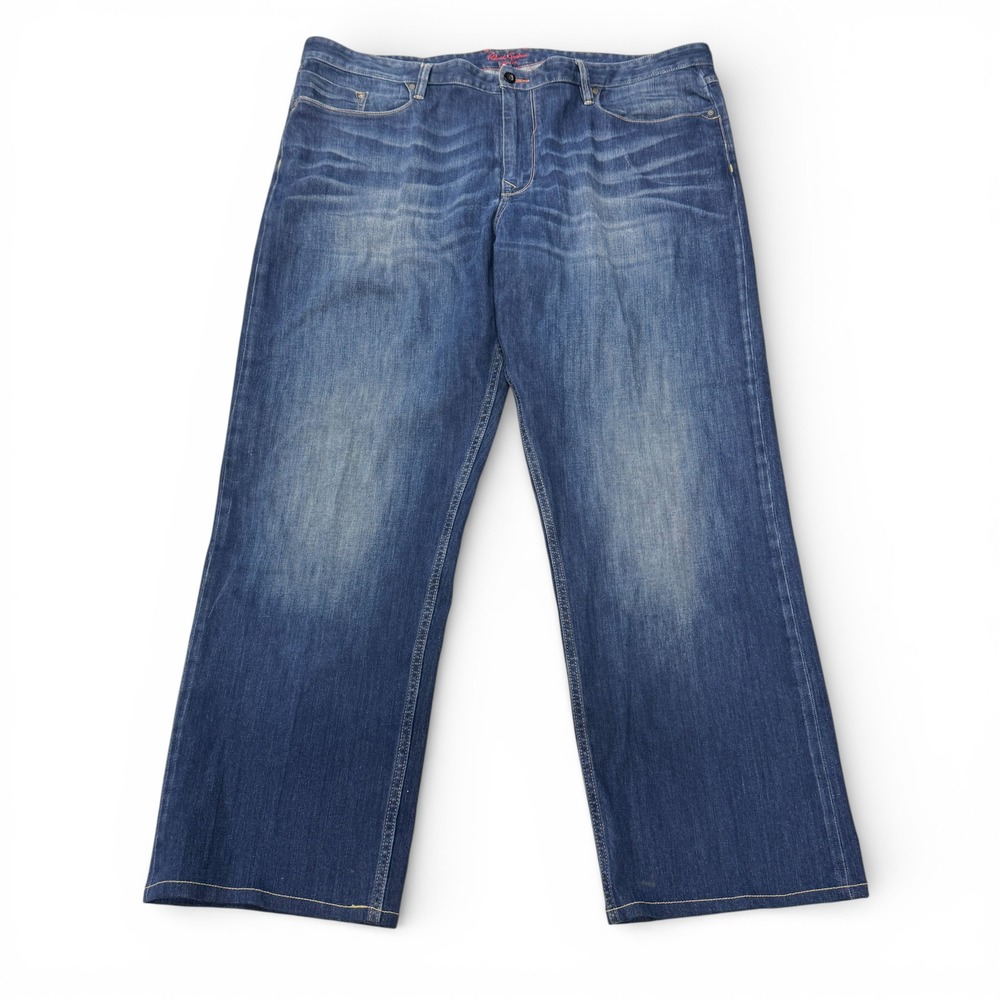 Robert Graham Classic‎ Yates Jeans Mens 46 x 32 Dark Wash Straight Leg Italian